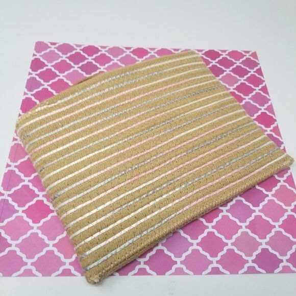 Rattan Woven Wristlet Bag. NWOT. - Picture 4 of 5